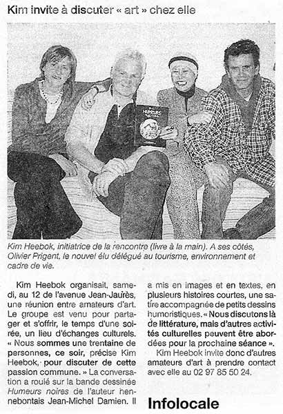 Article de presse Ouest-France 12/04/2008